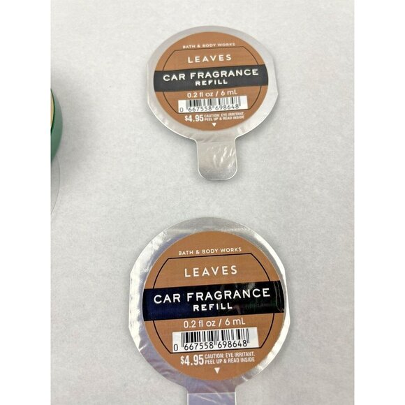 Bath & Body Works Car Fragrance Vent or Visor Clip With 2- Refills Leaves - Picture 3 of 7